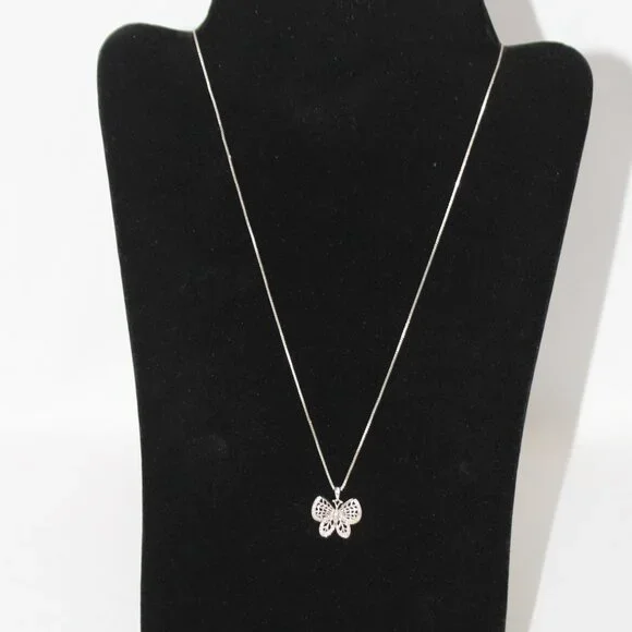 Sterling Silver Butterfly and Chain - Picture 7 of 9